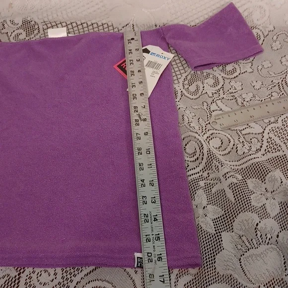 NEW! Roxy M/L Purple Top 6312 - Picture 7 of 7